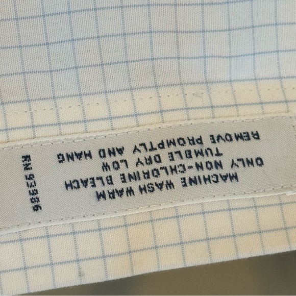 Brooks Brothers Regent Blue White Checkered Button Down Men's Shirt 16.5 - Picture 5 of 5